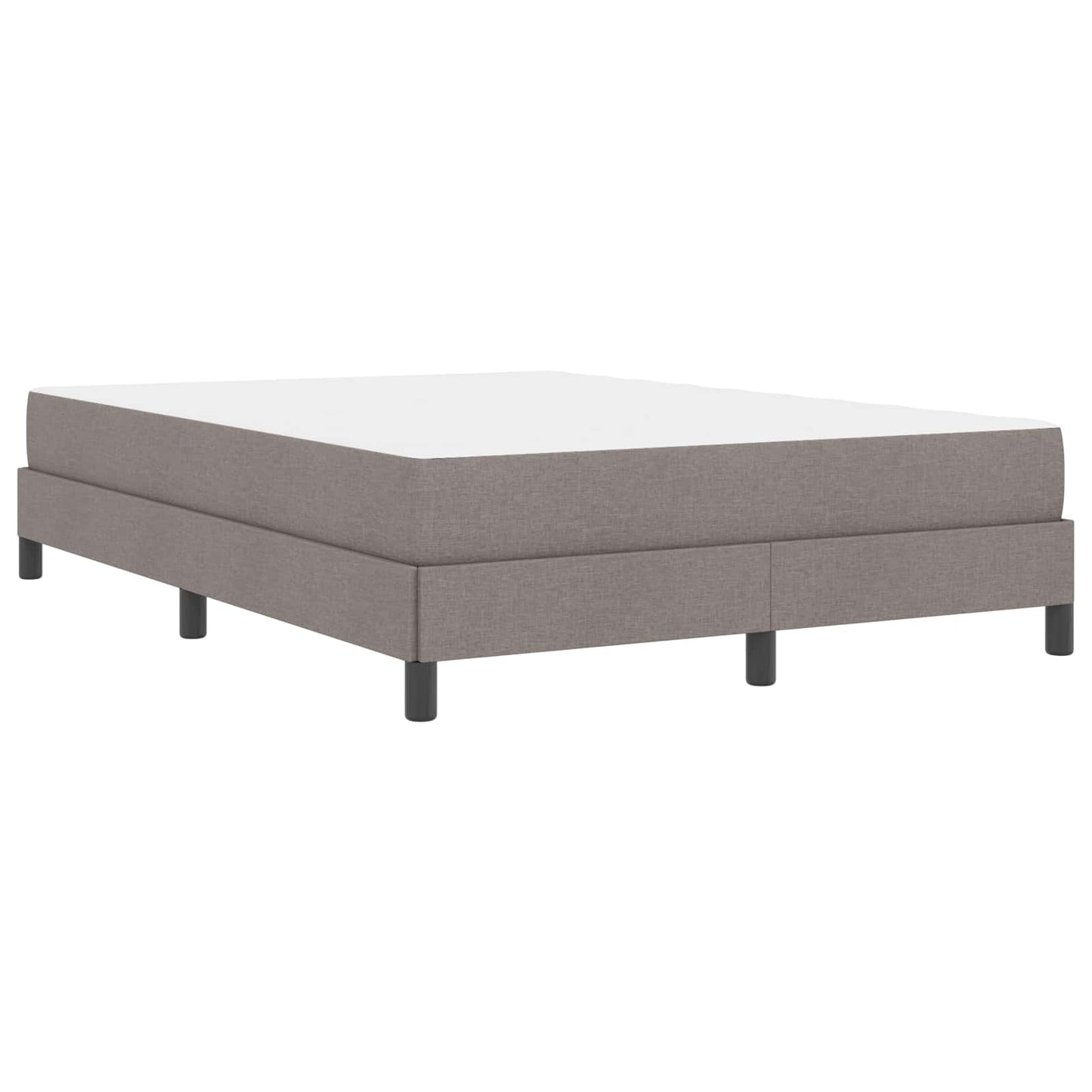 vidaXL Κρεβάτι με ελατήρια με στρώμα Taupe 160 x 200 cm ύφασμα