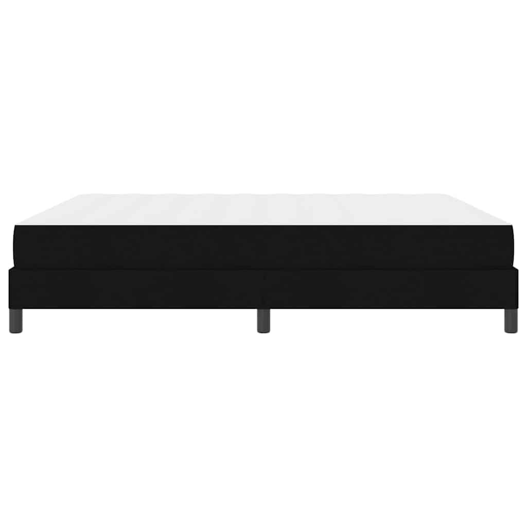 vidaXL Κρεβάτι με ελατήρια με στρώμα Μαύρο 180 x 200 cm ύφασμα