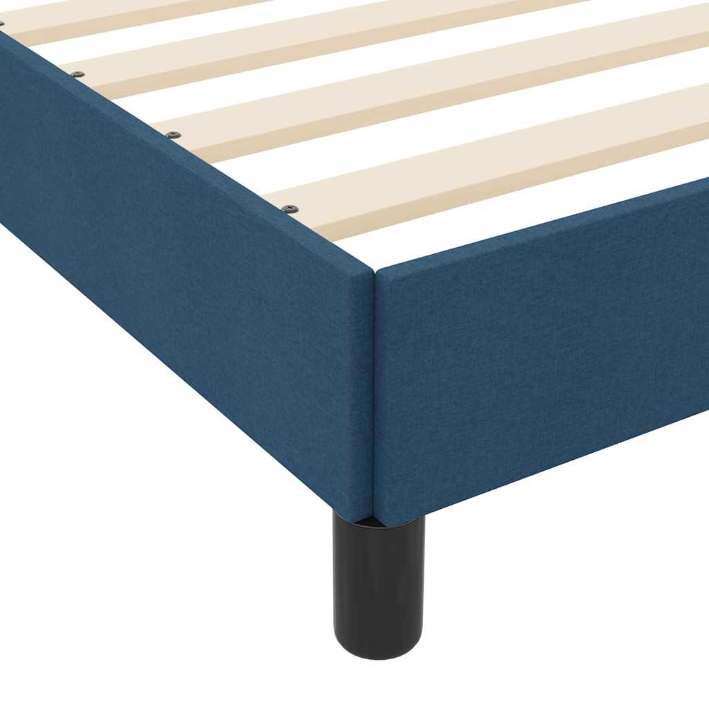 vidaXL Κρεβάτι με ελατήρια με στρώμα Μπλε 180 x 200 cm ύφασμα