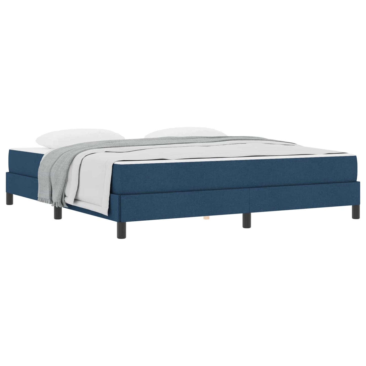 vidaXL Κρεβάτι με ελατήρια με στρώμα Μπλε 180 x 200 cm ύφασμα
