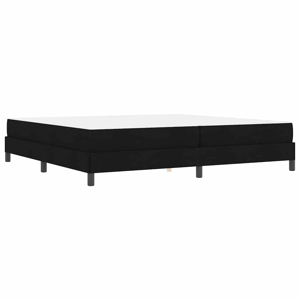 vidaXL Κρεβάτι με ελατήρια με στρώμα Μαύρο 200 x 200 cm ύφασμα