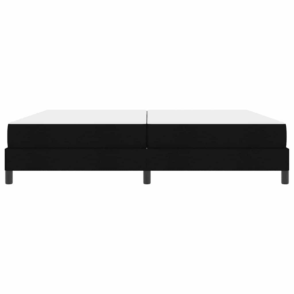 vidaXL Κρεβάτι με ελατήρια με στρώμα Μαύρο 200 x 200 cm ύφασμα