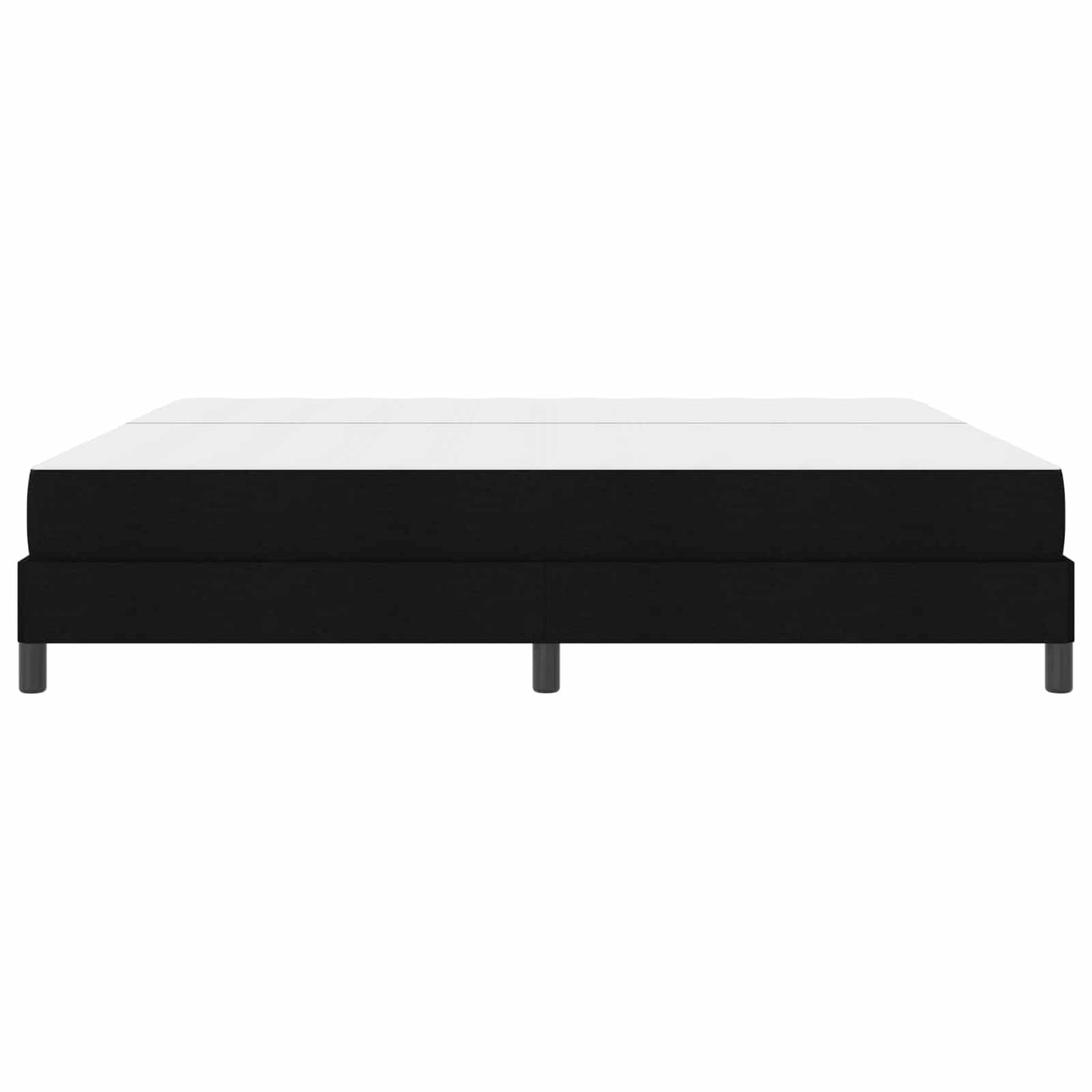 vidaXL Κρεβάτι με ελατήρια με στρώμα Μαύρο 200 x 200 cm ύφασμα