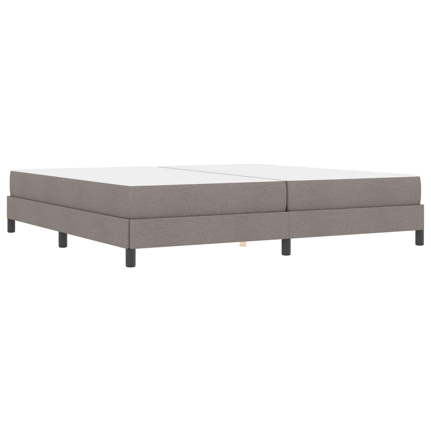 vidaXL Κρεβάτι με ελατήρια με στρώμα Taupe 200 x 200 cm ύφασμα