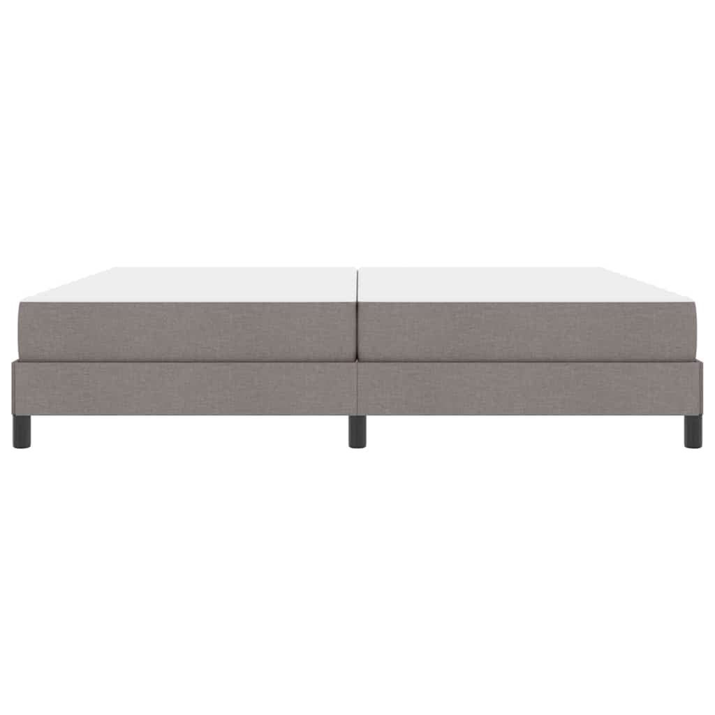 vidaXL Κρεβάτι με ελατήρια με στρώμα Taupe 200 x 200 cm ύφασμα