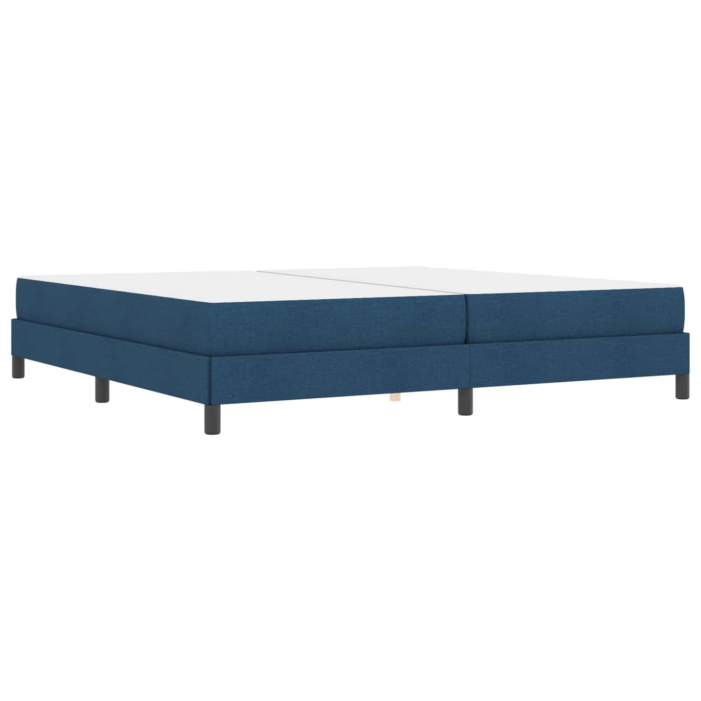 vidaXL Κρεβάτι με ελατήρια με στρώμα Μπλε 200 x 200 cm ύφασμα
