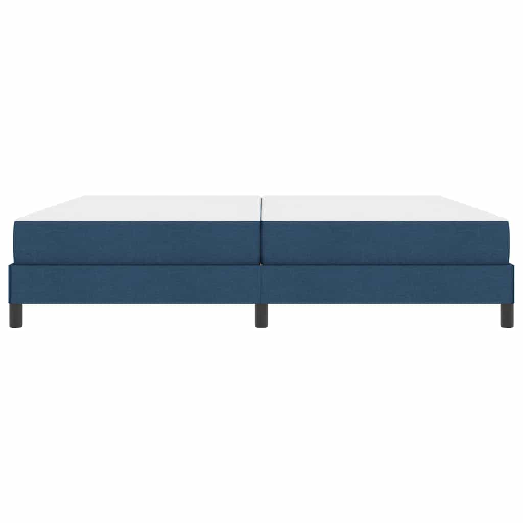 vidaXL Κρεβάτι με ελατήρια με στρώμα Μπλε 200 x 200 cm ύφασμα