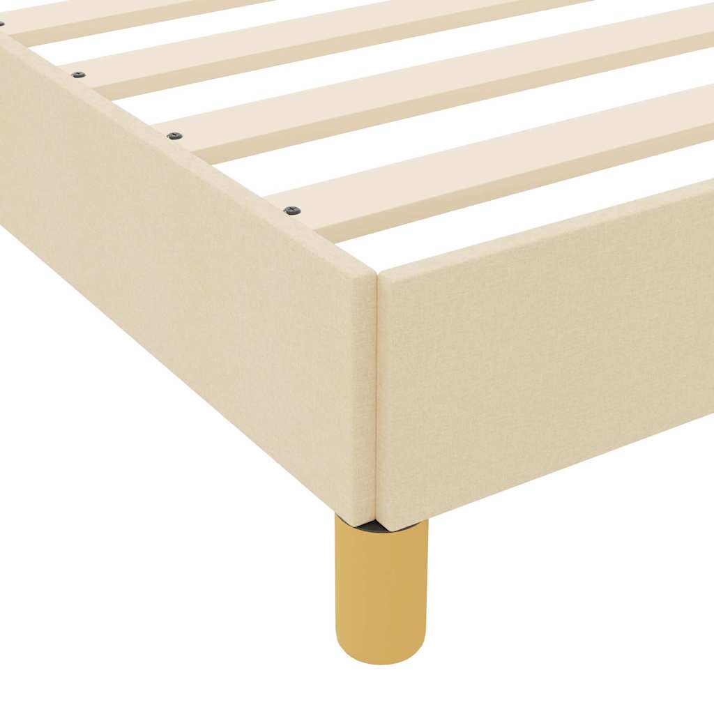 vidaXL Κρεβάτι με ελατήρια με στρώμα Κρεμ 80 x 200 cm ύφασμα