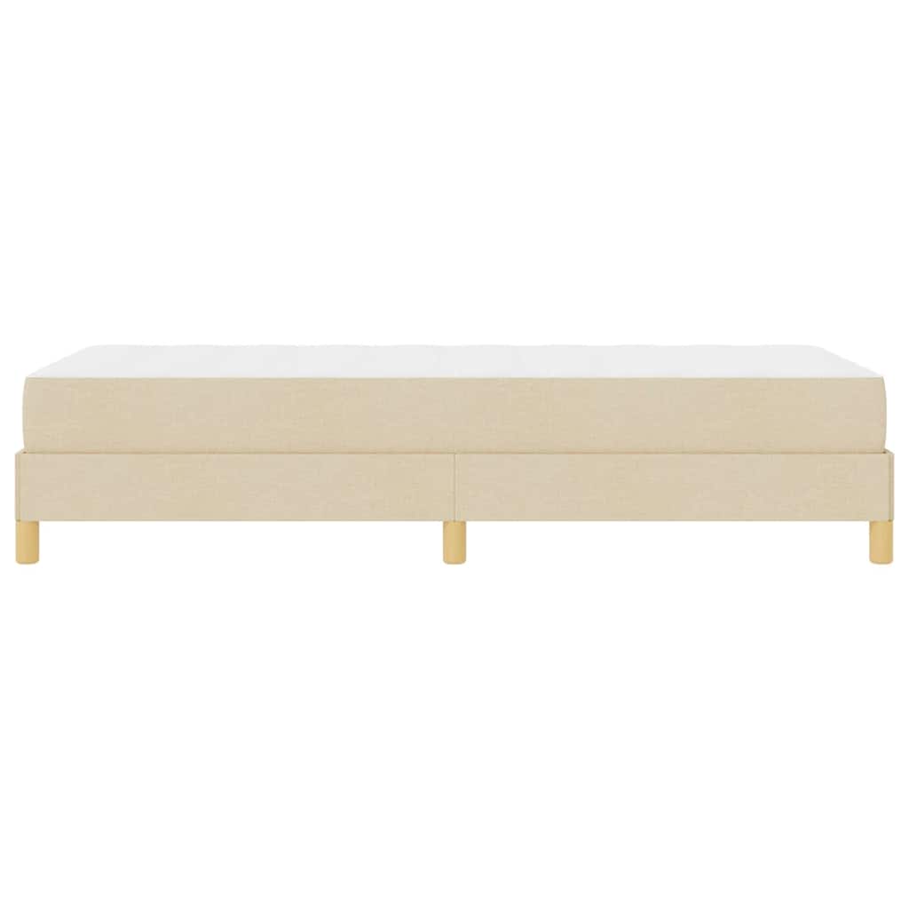 vidaXL Κρεβάτι με ελατήρια με στρώμα Κρεμ 80 x 200 cm ύφασμα