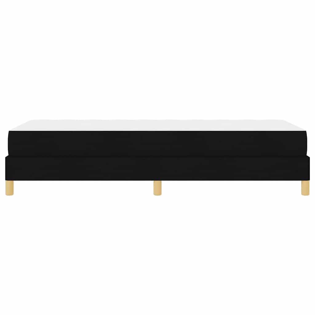 vidaXL Κρεβάτι με ελατήρια με στρώμα Μαύρο 90 x 190 cm ύφασμα