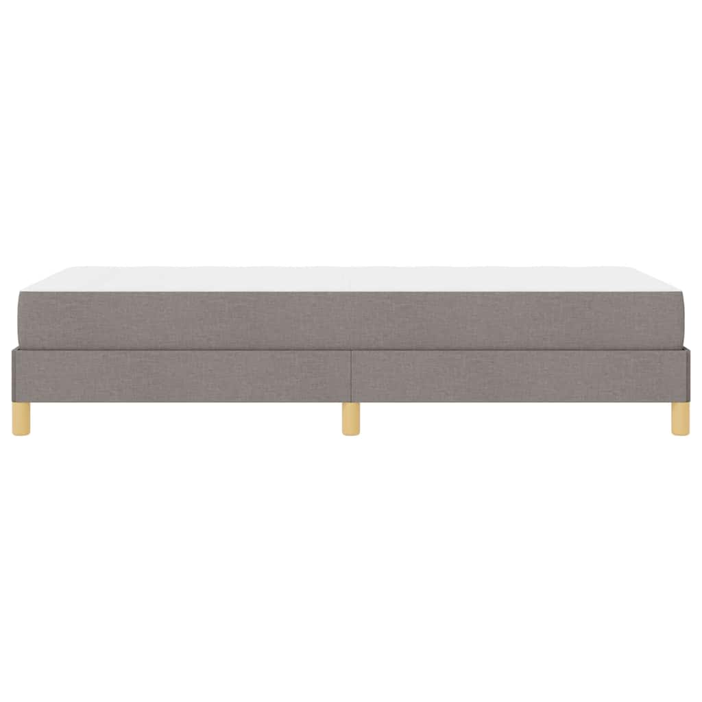 vidaXL Κρεβάτι με ελατήρια με στρώμα Taupe 90 x 200 cm ύφασμα