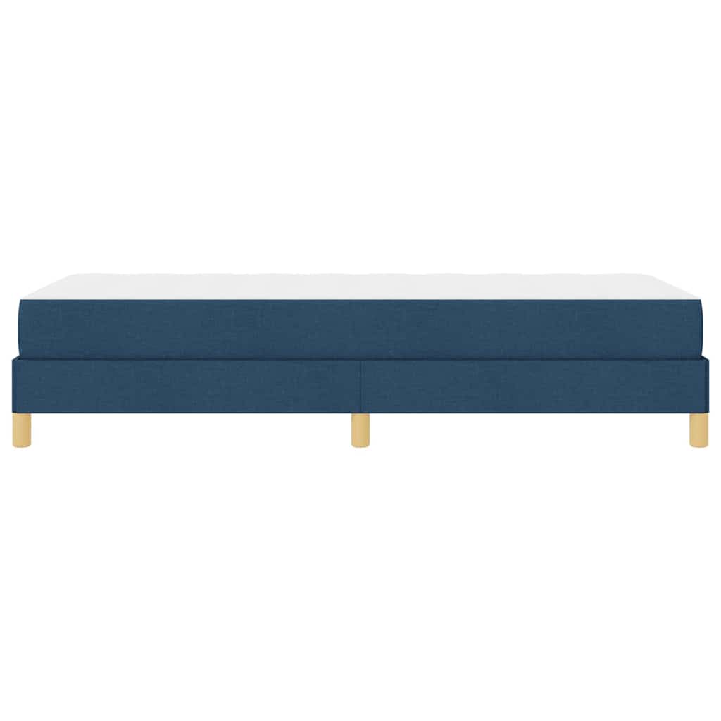 vidaXL Κρεβάτι με ελατήρια με στρώμα Μπλε 100 x 200 cm ύφασμα