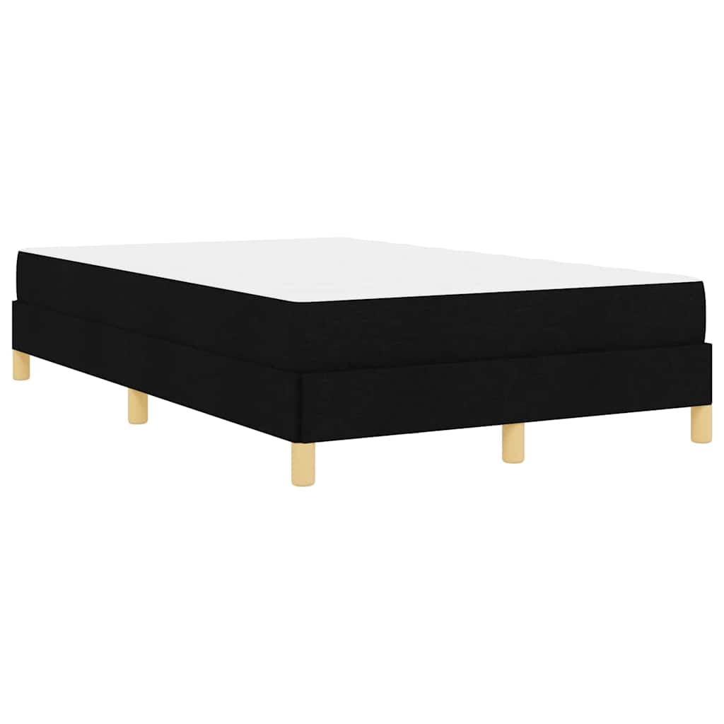 vidaXL Κρεβάτι με ελατήρια με στρώμα Μαύρο 120 x 190 cm ύφασμα