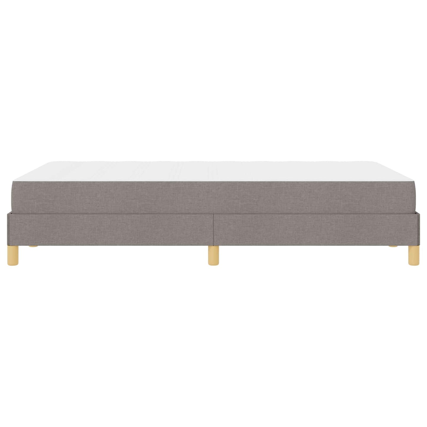 vidaXL Κρεβάτι με ελατήρια με στρώμα Taupe 120 x 190 cm ύφασμα