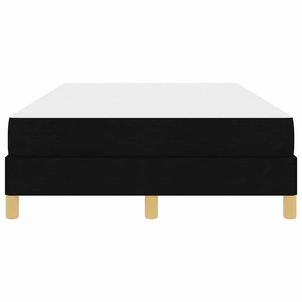 vidaXL Κρεβάτι με ελατήρια με στρώμα Μαύρο 120 x 200 cm ύφασμα