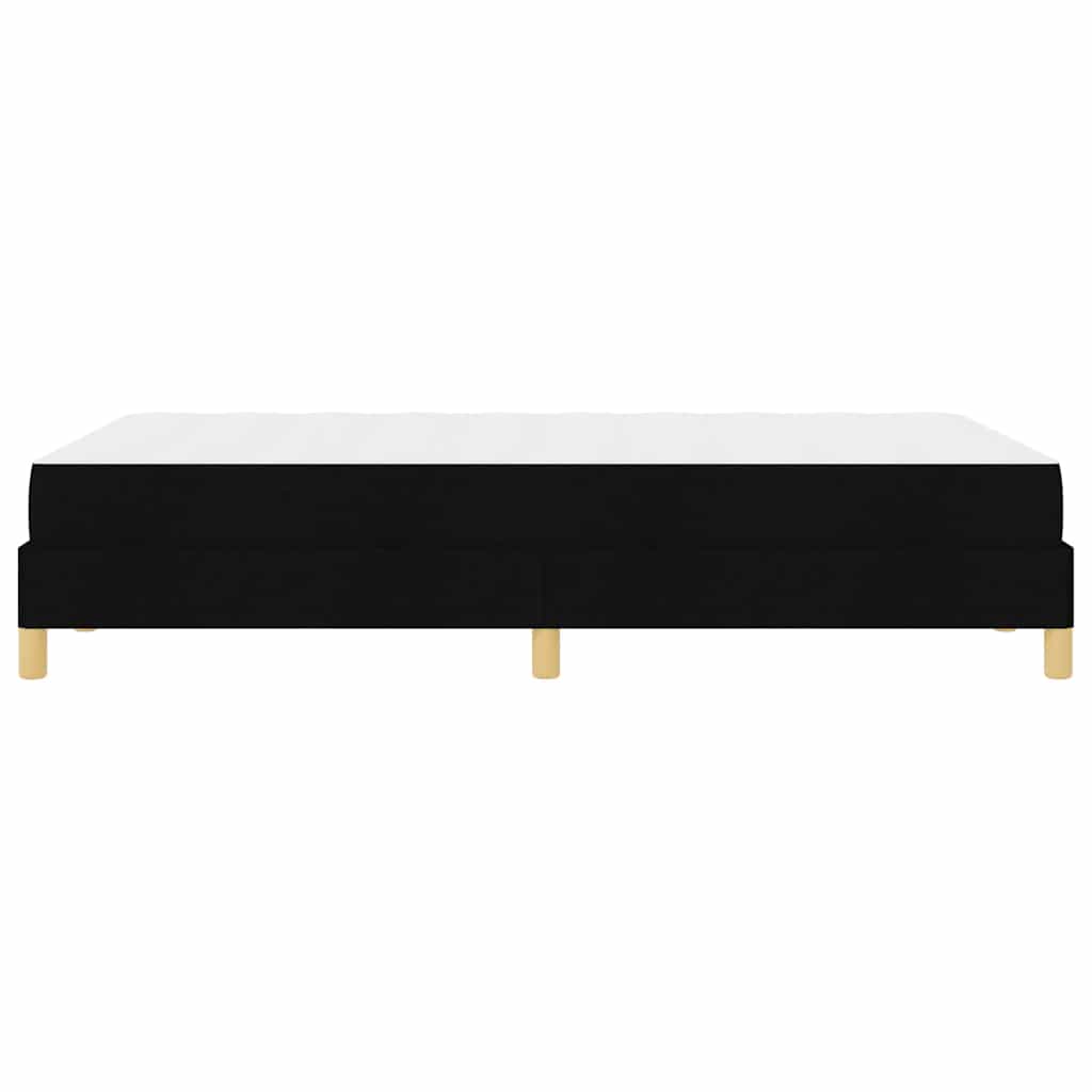 vidaXL Κρεβάτι με ελατήρια με στρώμα Μαύρο 120 x 200 cm ύφασμα