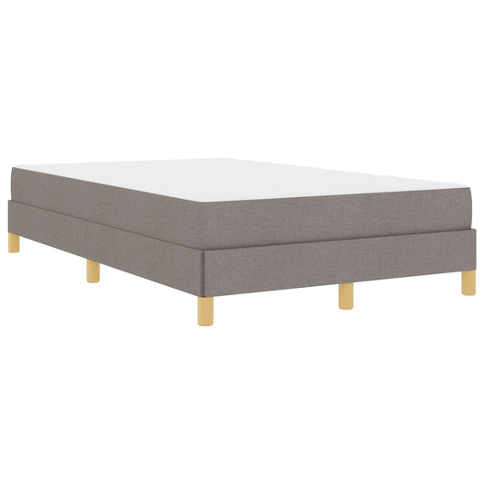 vidaXL Κρεβάτι με ελατήρια με στρώμα Taupe 120 x 200 cm ύφασμα