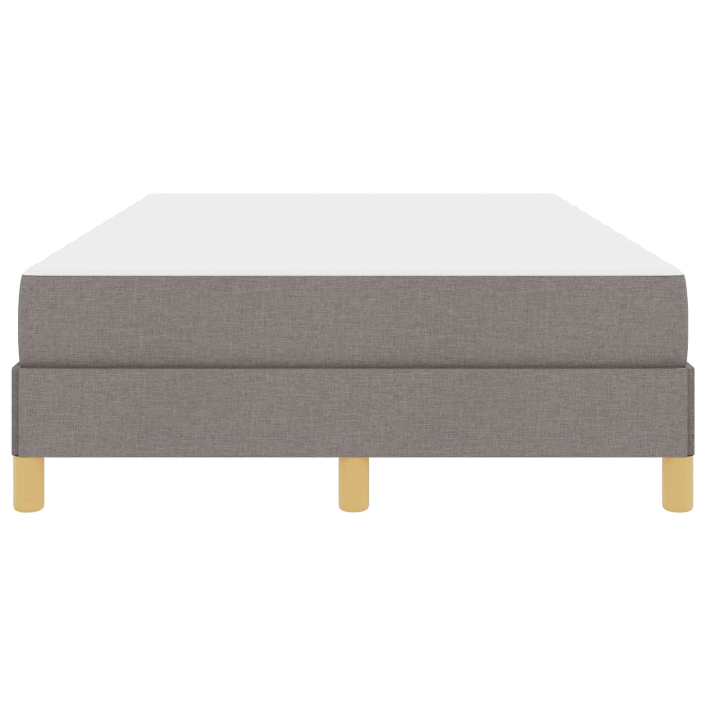 vidaXL Κρεβάτι με ελατήρια με στρώμα Taupe 120 x 200 cm ύφασμα