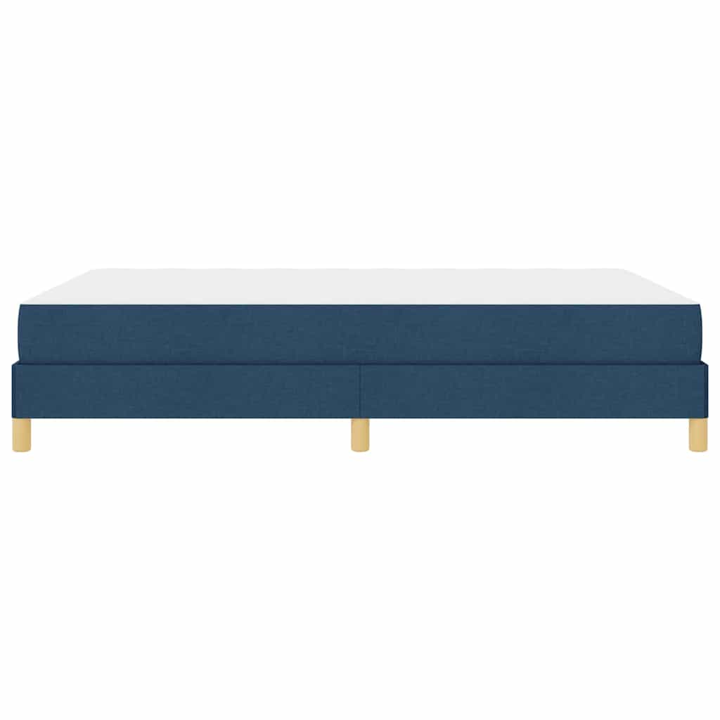 vidaXL Κρεβάτι με ελατήρια με στρώμα Μπλε 140 x 190 cm ύφασμα