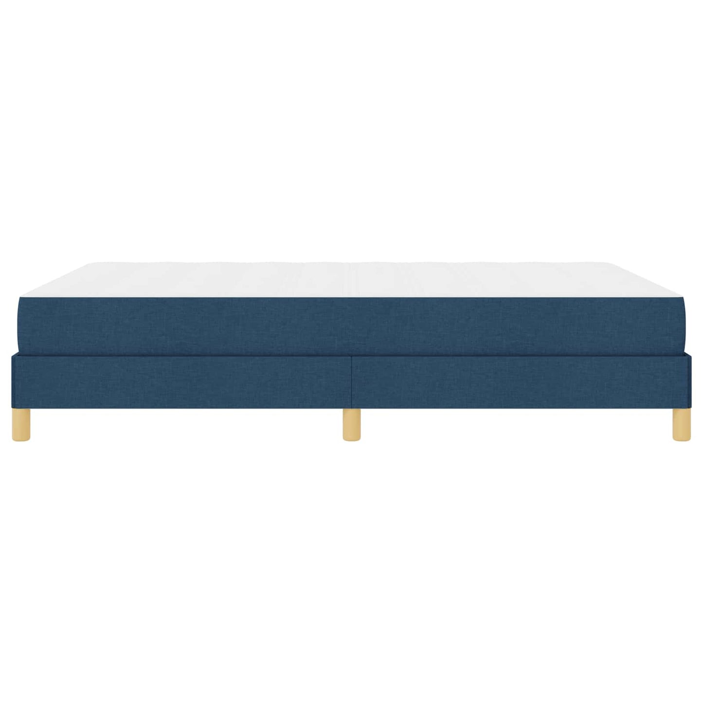 vidaXL Κρεβάτι με ελατήρια με στρώμα Μπλε 140 x 200 cm ύφασμα