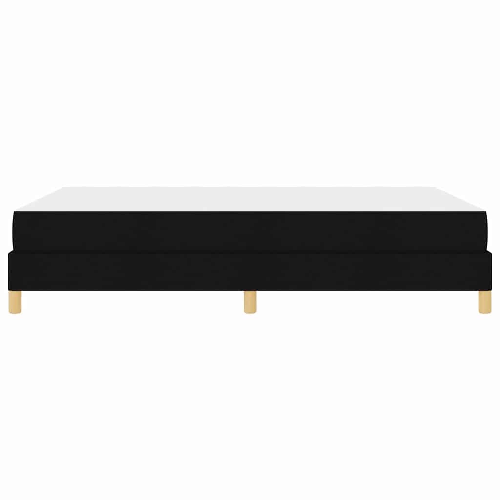 vidaXL Κρεβάτι με ελατήρια με στρώμα Μαύρο 160 x 200 cm ύφασμα
