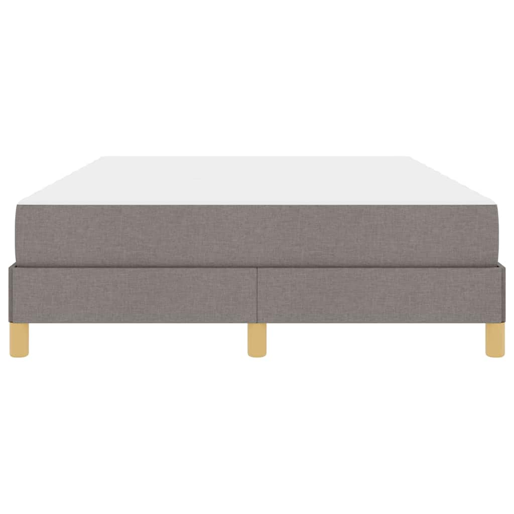 vidaXL Κρεβάτι με ελατήρια με στρώμα Taupe 160 x 200 cm ύφασμα