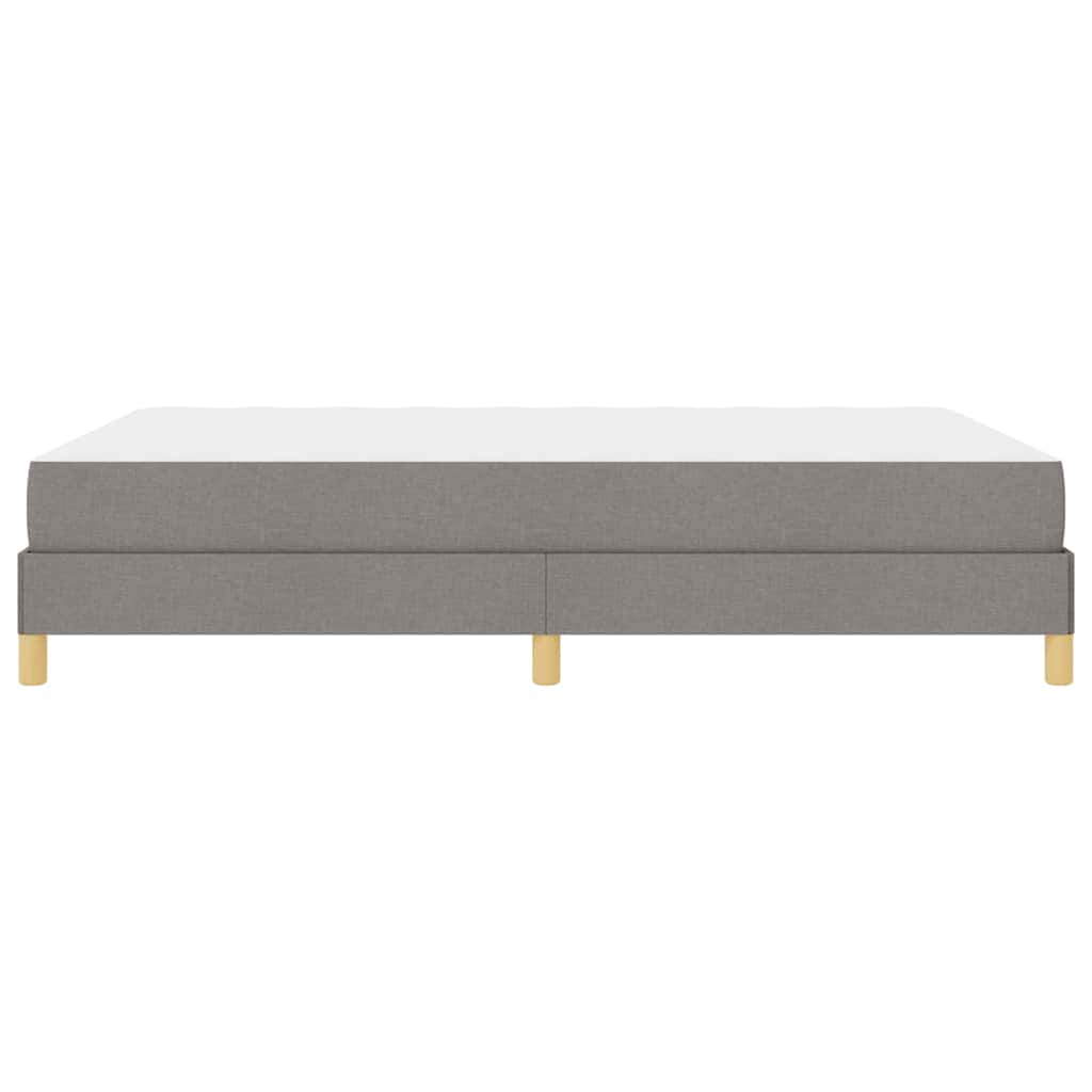 vidaXL Κρεβάτι με ελατήρια με στρώμα Taupe 160 x 200 cm ύφασμα