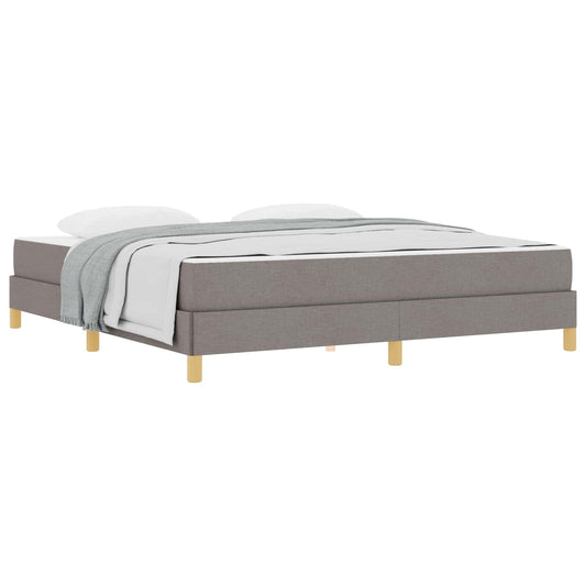 vidaXL Κρεβάτι με ελατήρια με στρώμα Taupe 180 x 200 cm ύφασμα