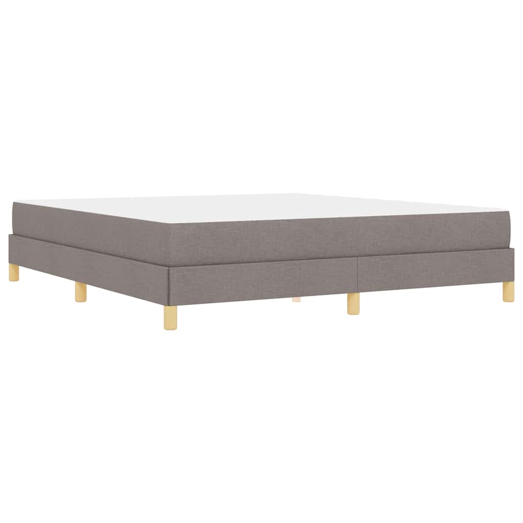 vidaXL Κρεβάτι με ελατήρια με στρώμα Taupe 180 x 200 cm ύφασμα