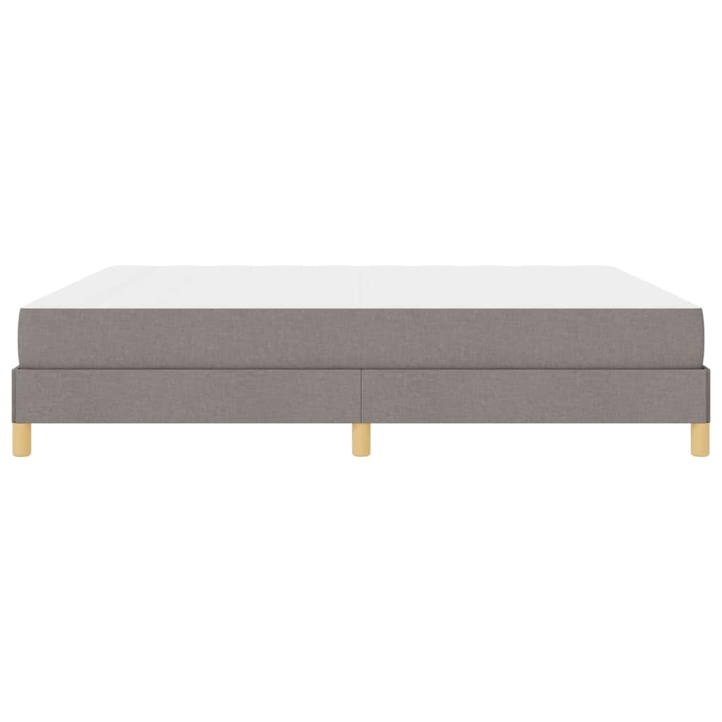 vidaXL Κρεβάτι με ελατήρια με στρώμα Taupe 180 x 200 cm ύφασμα