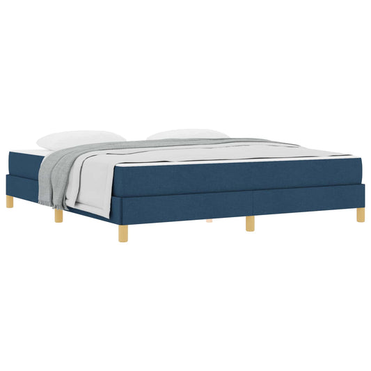vidaXL Κρεβάτι με ελατήρια με στρώμα Μπλε 180 x 200 cm ύφασμα