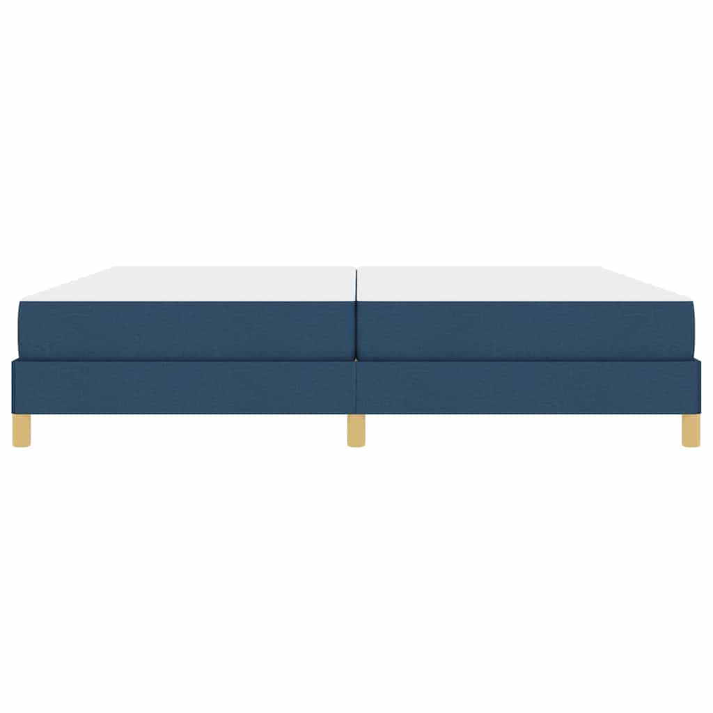 vidaXL Κρεβάτι με ελατήρια με στρώμα Μπλε 200 x 200 cm ύφασμα