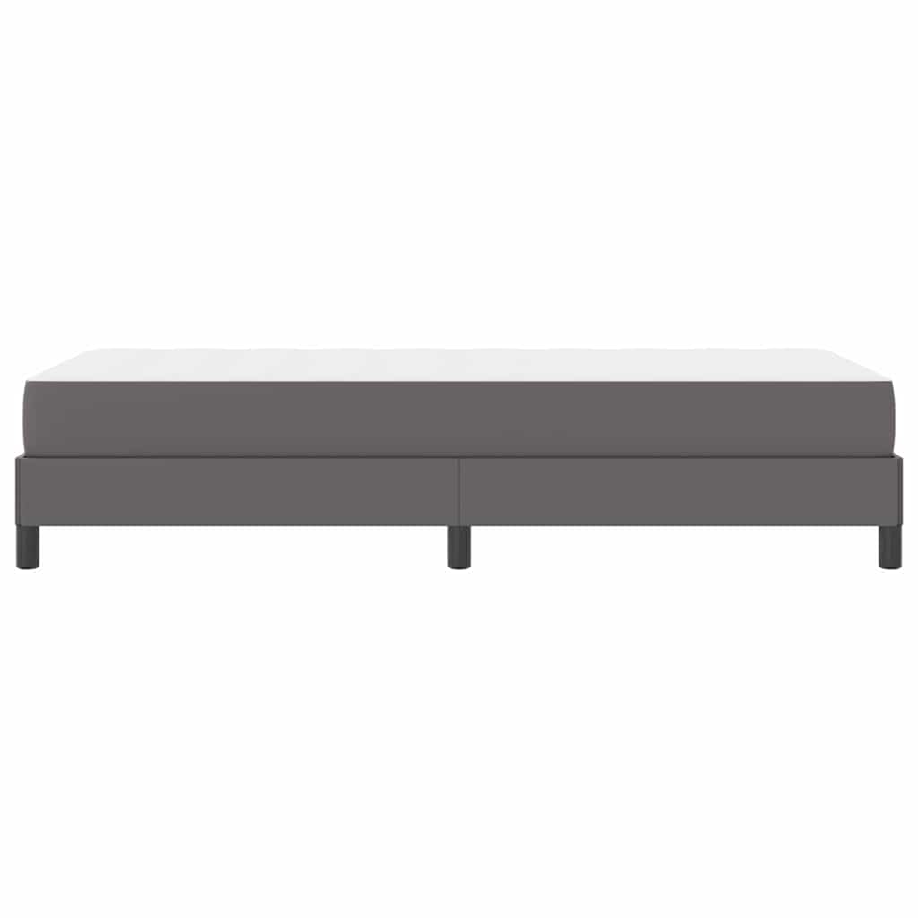 vidaXL Σκελετός Κρεβατιού με στρώμα Γκρι 80 x 200 cm ύφασμα