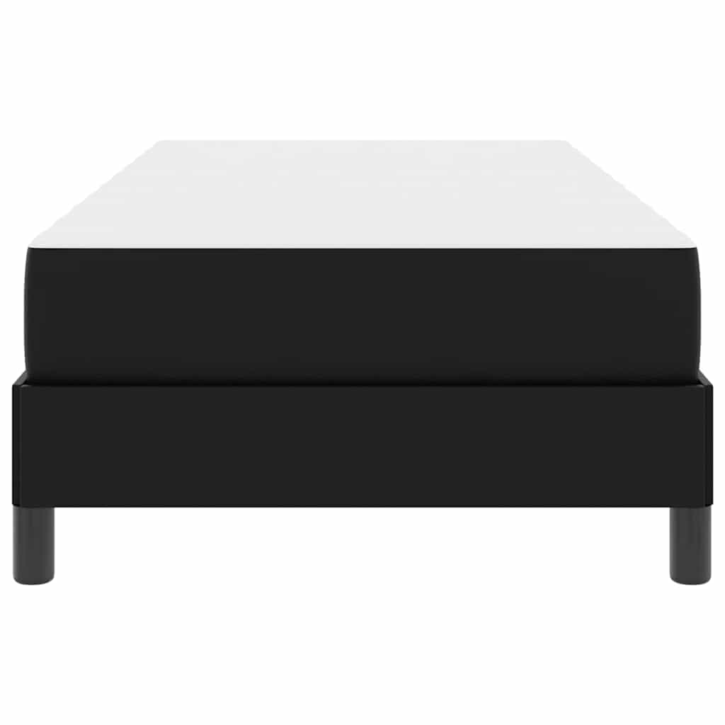 vidaXL Σκελετός Κρεβατιού με στρώμα Μαύρο 90 x 190 cm ύφασμα