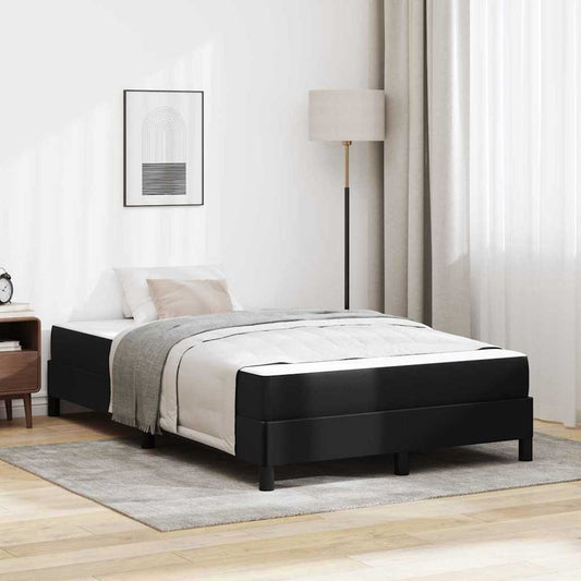 vidaXL Σκελετός Κρεβατιού με στρώμα Μαύρο 120 x 190 cm ύφασμα