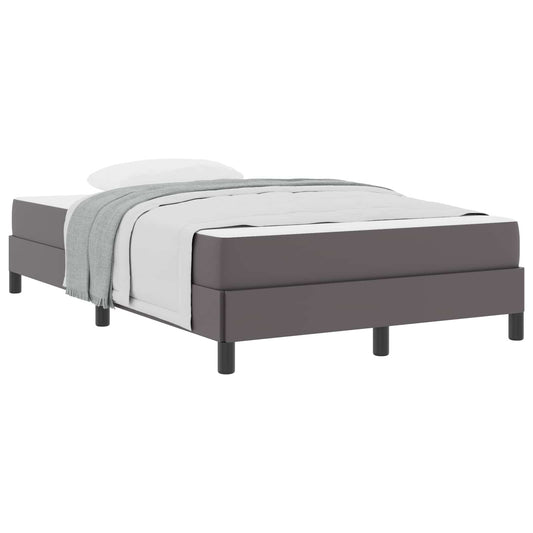 vidaXL Σκελετός Κρεβατιού με στρώμα Γκρι 120 x 190 cm ύφασμα