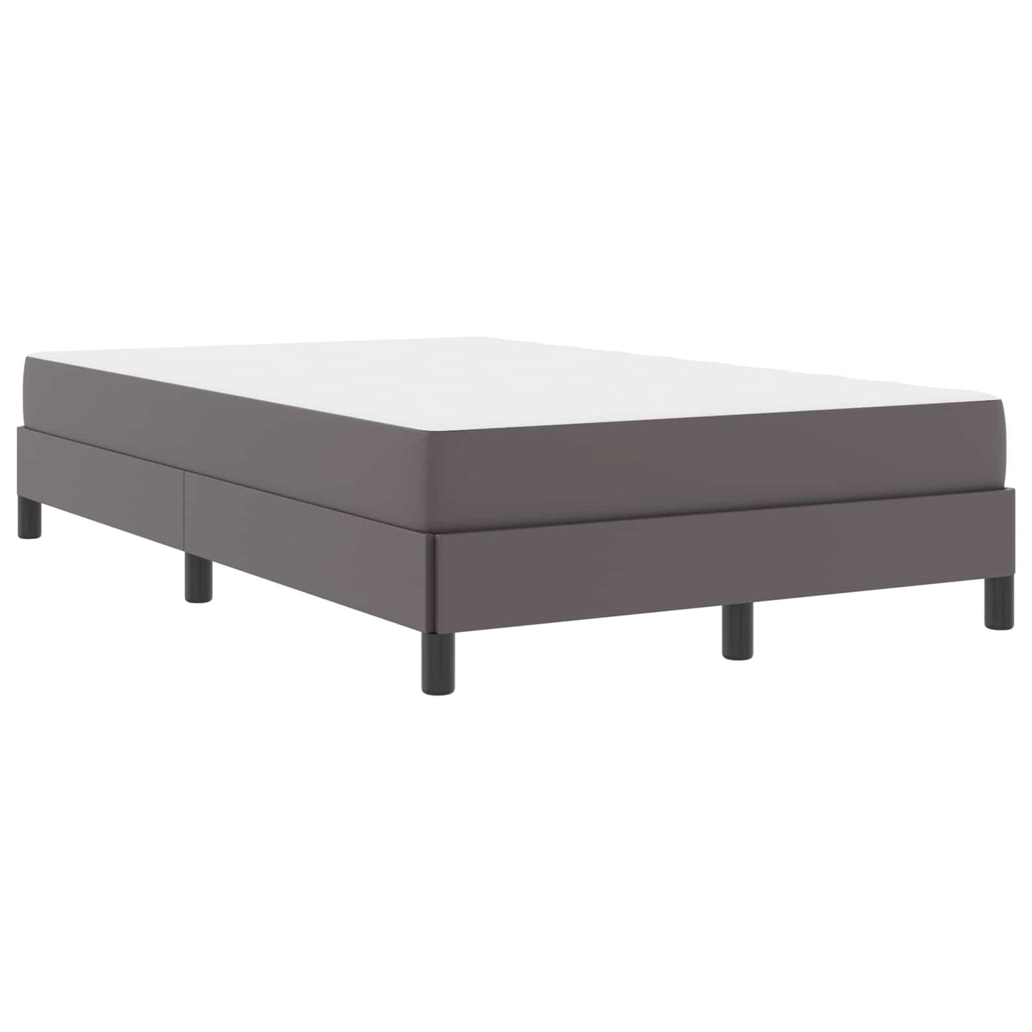 vidaXL Σκελετός Κρεβατιού με στρώμα Γκρι 120 x 200 cm ύφασμα