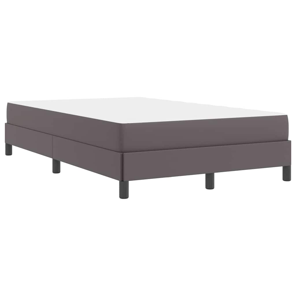 vidaXL Σκελετός Κρεβατιού με στρώμα Γκρι 120 x 200 cm ύφασμα