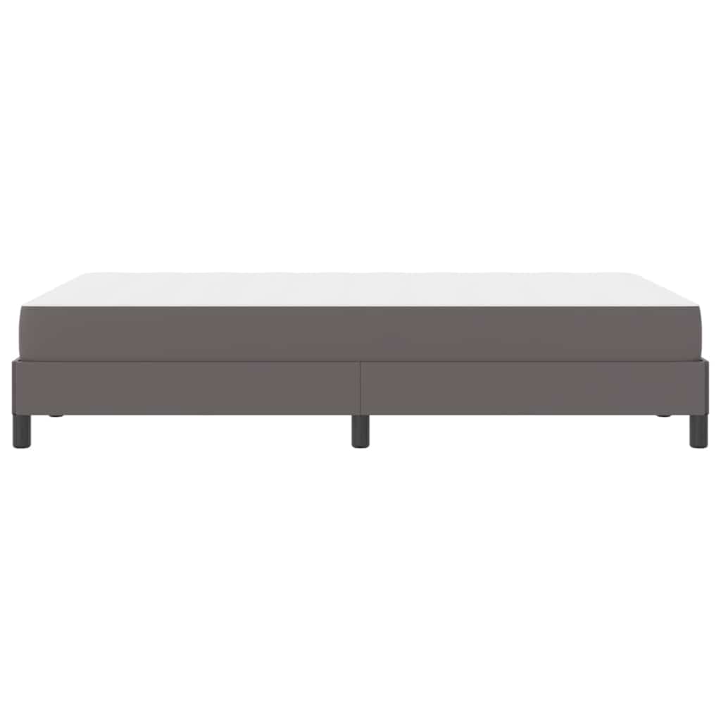 vidaXL Σκελετός Κρεβατιού με στρώμα Γκρι 120 x 200 cm ύφασμα