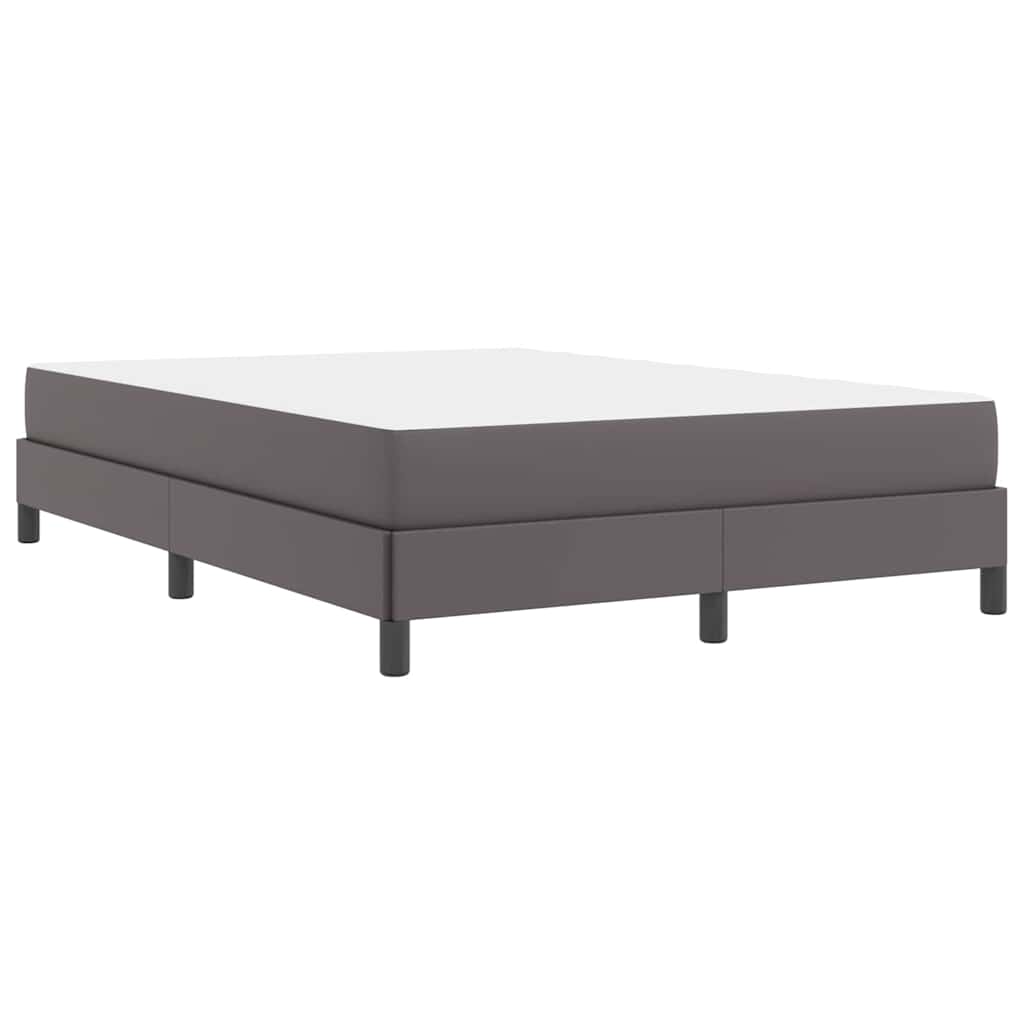 vidaXL Σκελετός Κρεβατιού με στρώμα Γκρι 160 x 200 cm ύφασμα