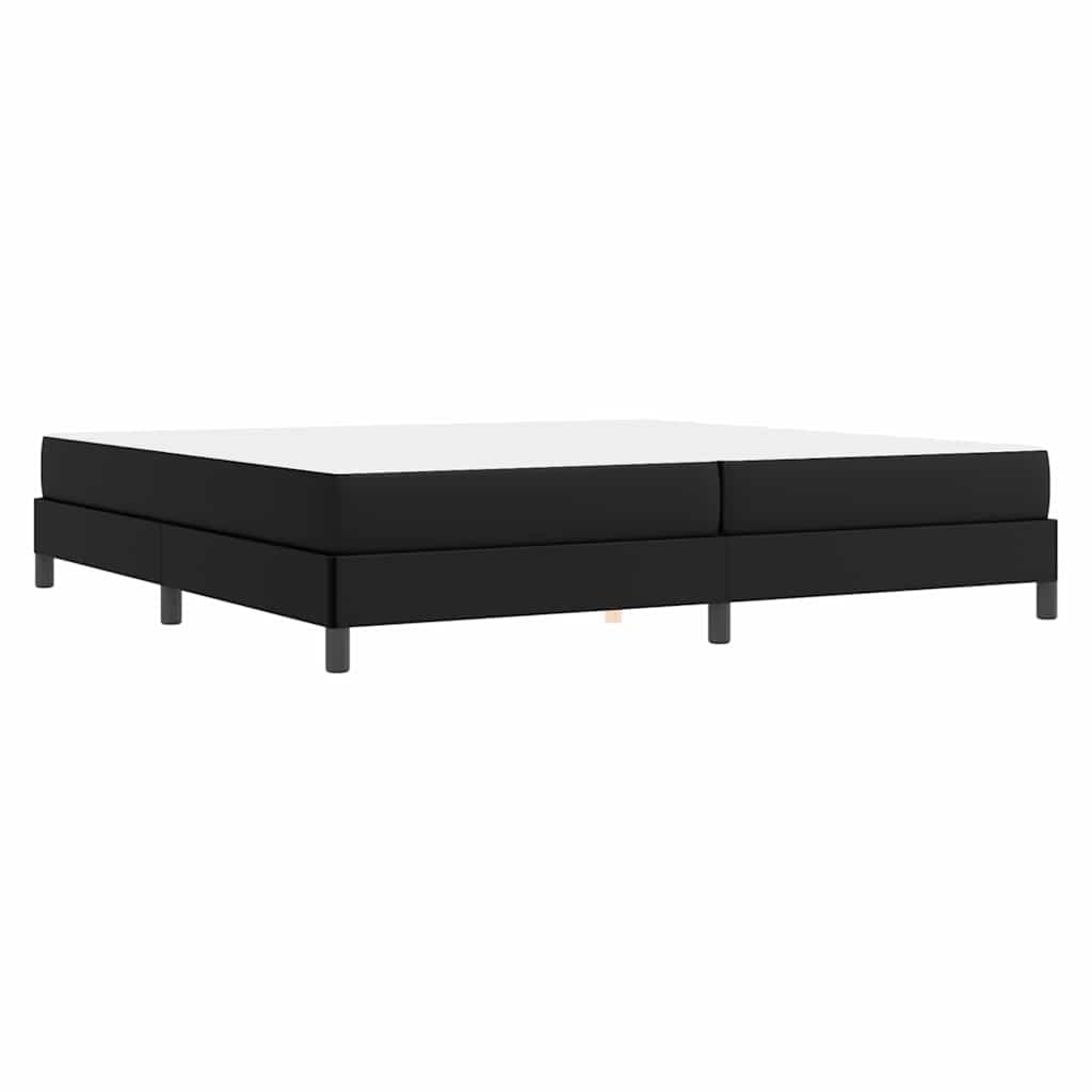 vidaXL Σκελετός Κρεβατιού με στρώμα Μαύρο 200 x 200 cm ύφασμα