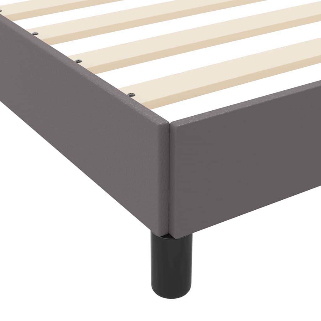 vidaXL Σκελετός Κρεβατιού με στρώμα Γκρι 200 x 200 cm ύφασμα