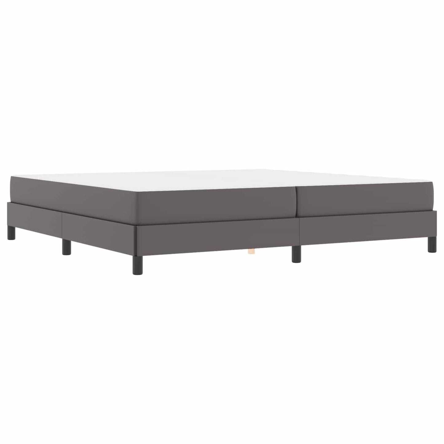 vidaXL Σκελετός Κρεβατιού με στρώμα Γκρι 200 x 200 cm ύφασμα