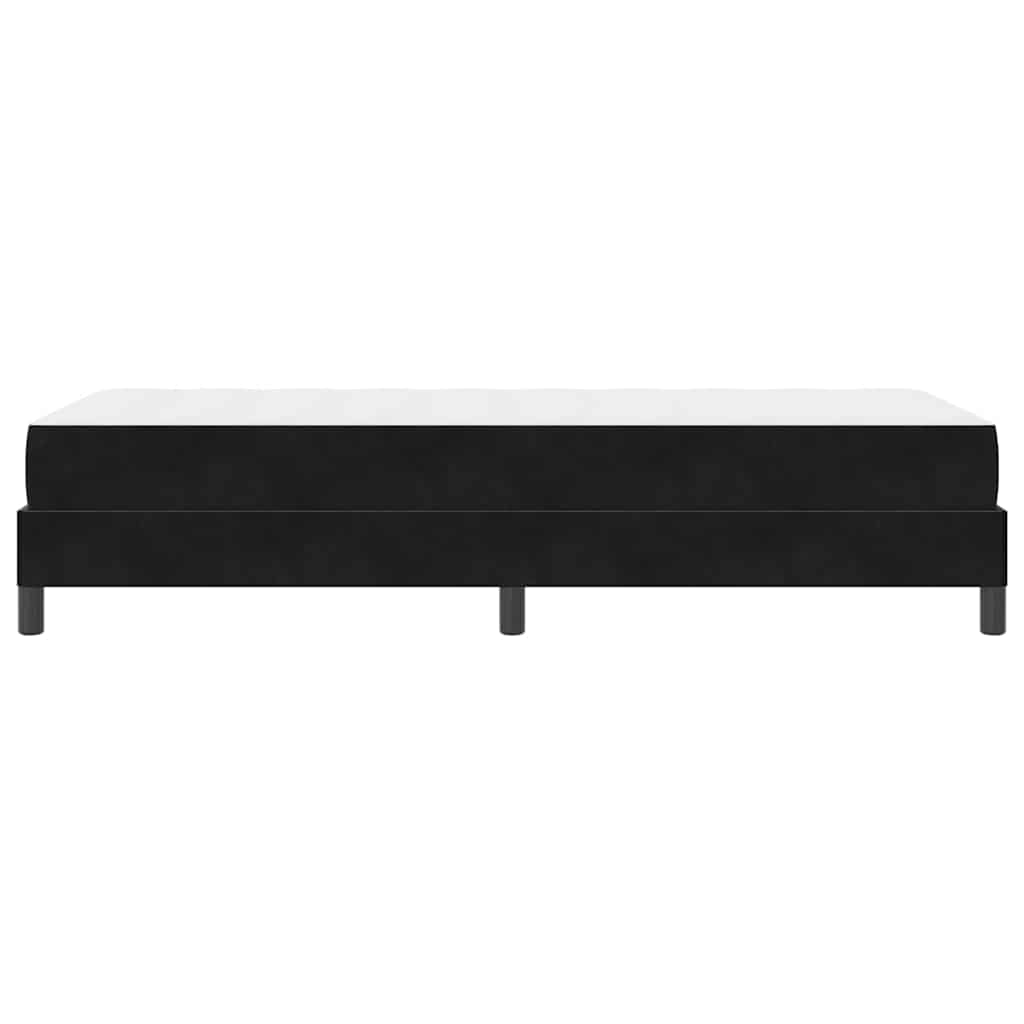 vidaXL Κρεβάτι box spring με στρώμα Μαύρο 90 x 200 cm Βελούδο