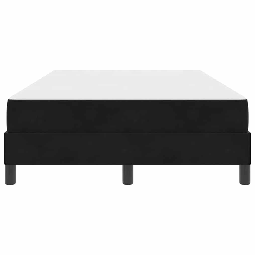 vidaXL Κρεβάτι box spring με στρώμα Μαύρο 120 x 190 cm Βελούδο