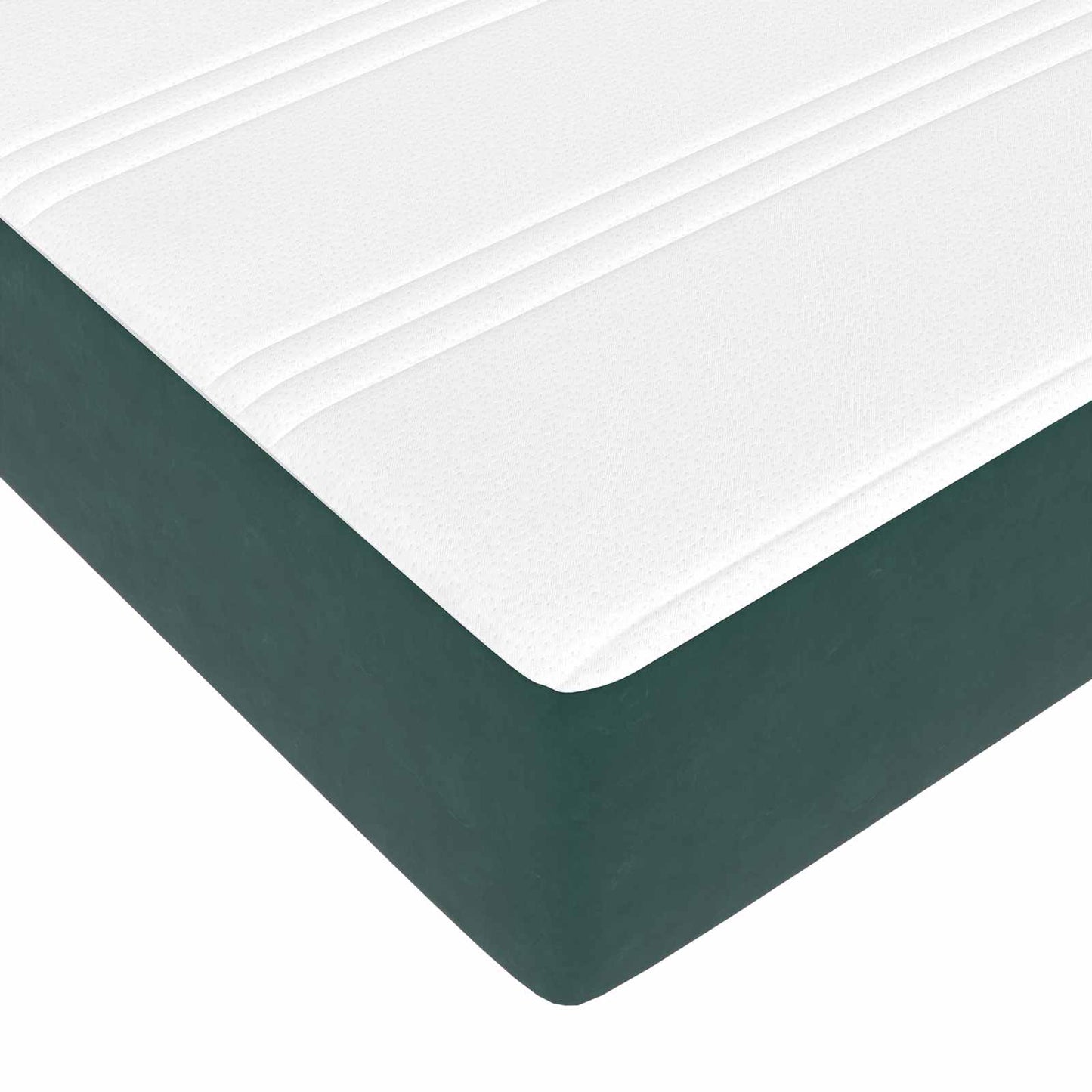 vidaXL Κρεβάτι με ελατήρια Σκούρο Πράσινο 120 x 190 cm ύφασμα