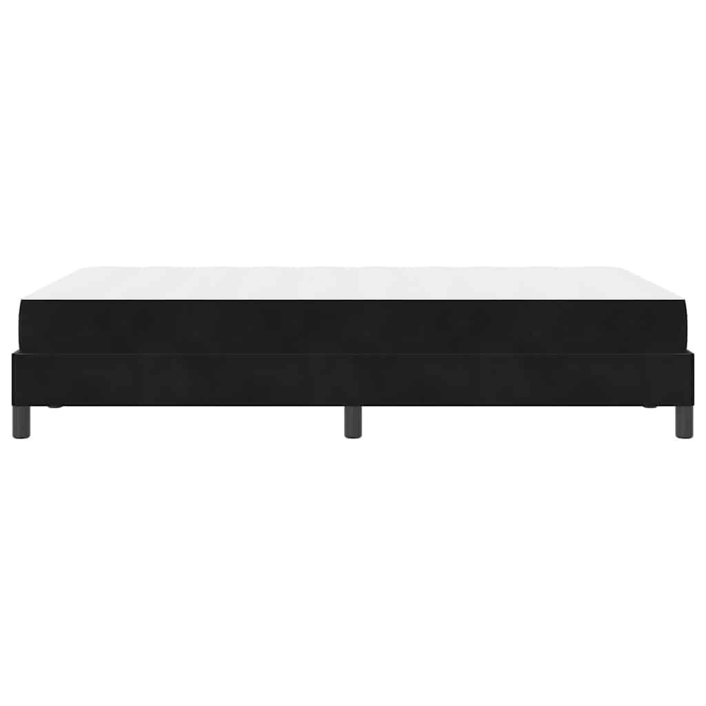vidaXL Κρεβάτι box spring με στρώμα Μαύρο 120 x 200 cm Βελούδο