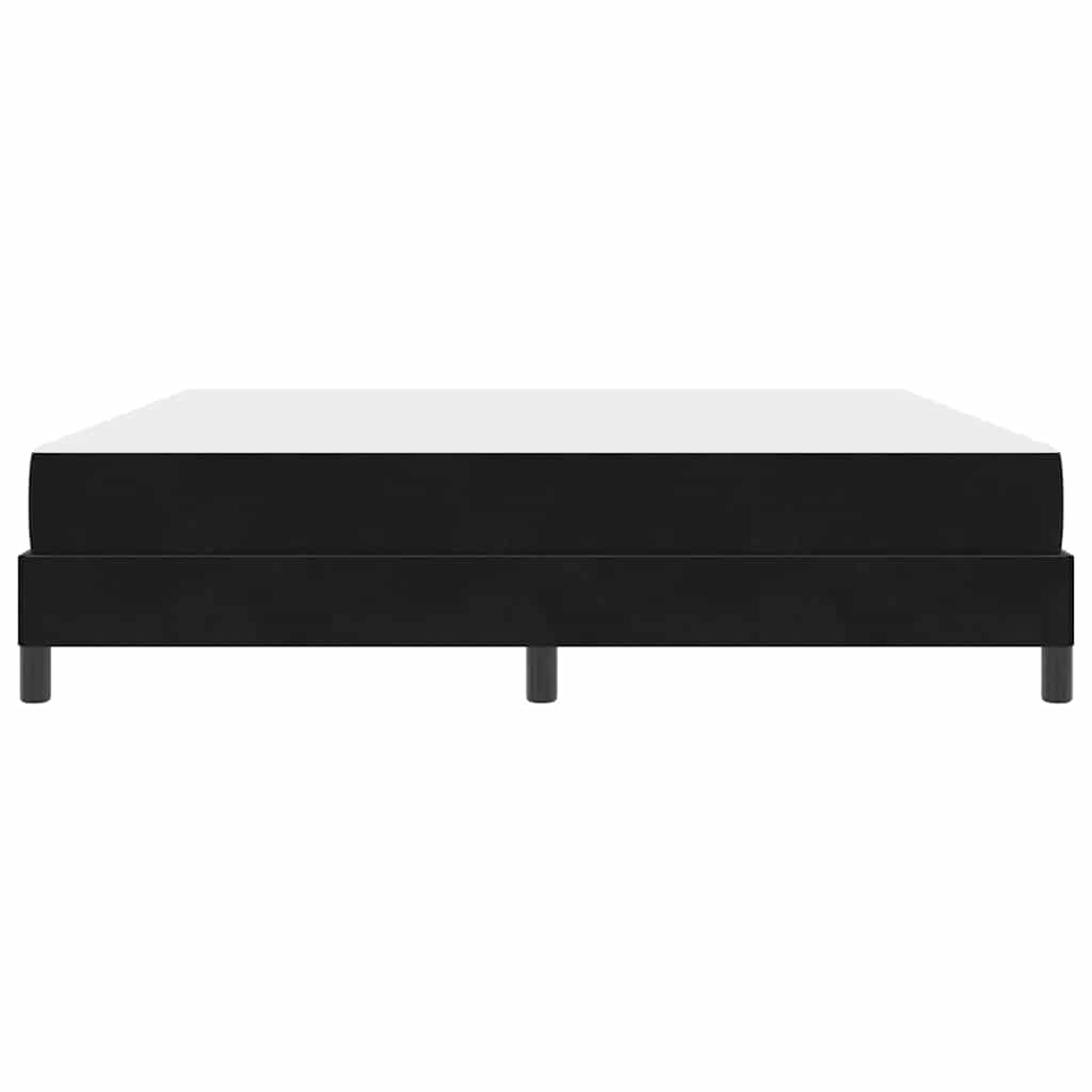 vidaXL Κρεβάτι box spring με στρώμα Μαύρο 180 x 200 cm Βελούδο