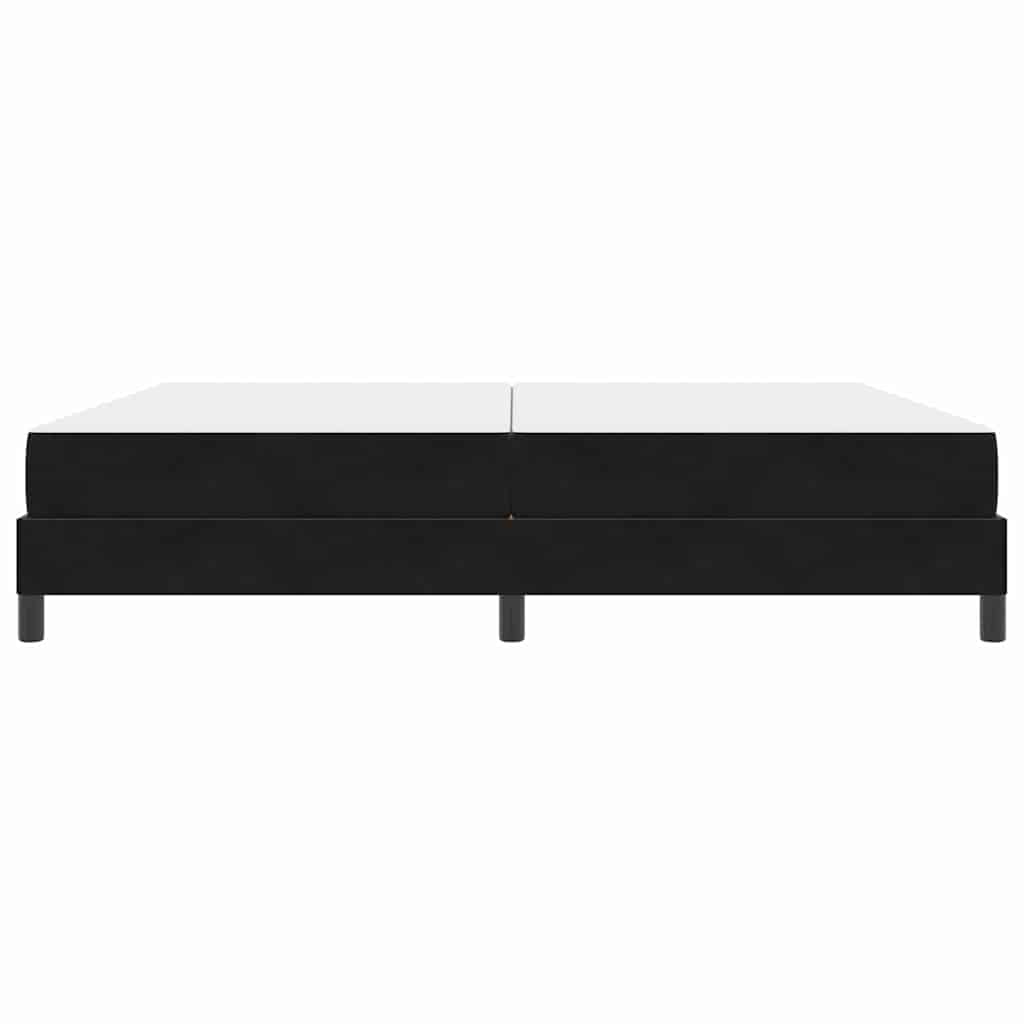 vidaXL Κρεβάτι box spring με στρώμα Μαύρο 200 x 200 cm Βελούδο
