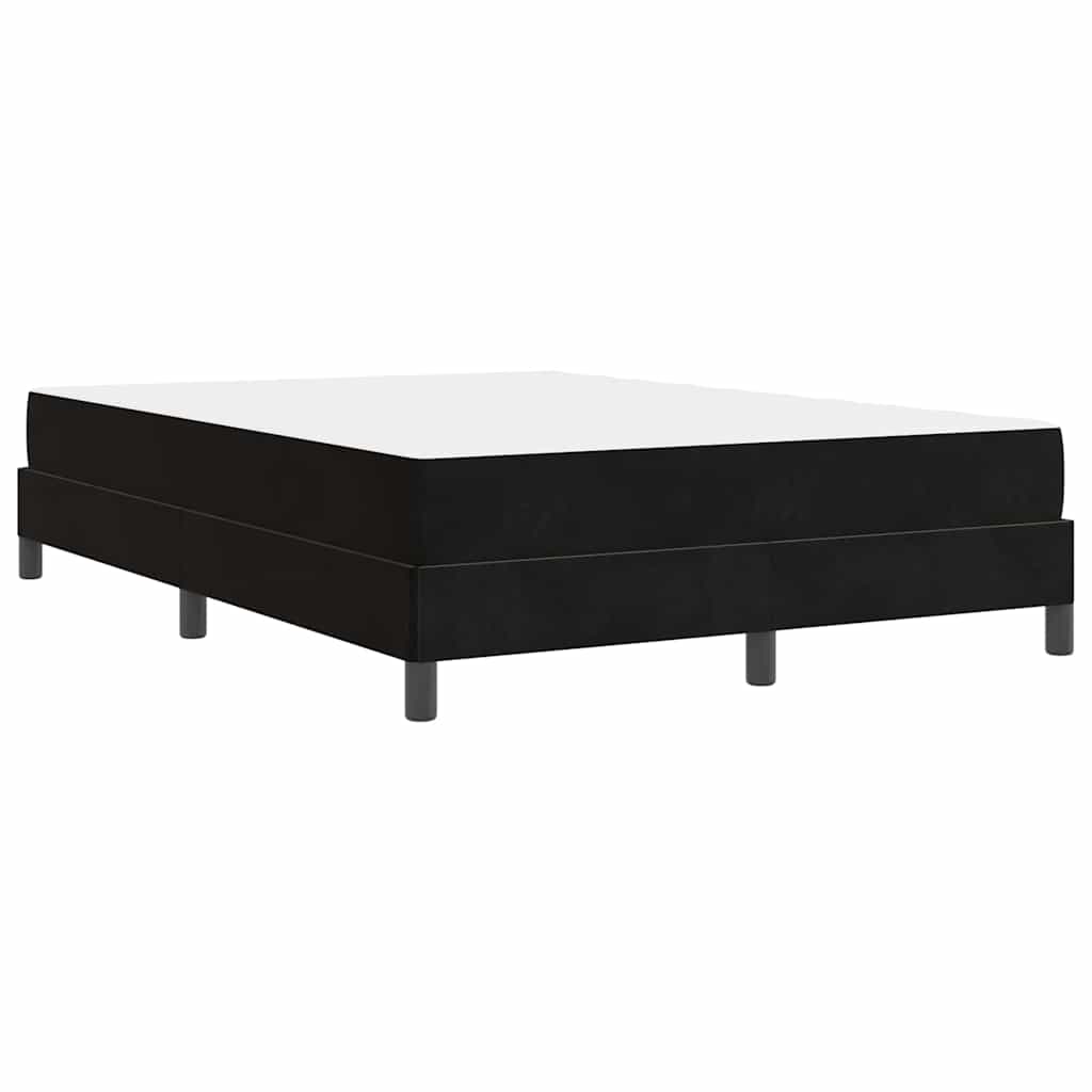 vidaXL Κρεβάτι με ελατήρια με στρώμα Μαύρο 160 x 210 cm ύφασμα